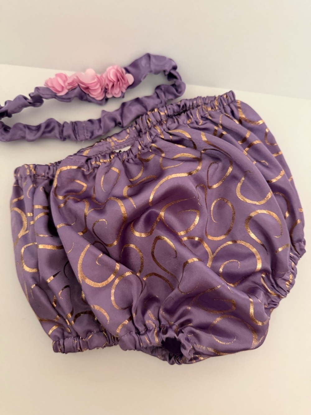 Rapunzel Costum Girls Purple & Pink Princess Dress with Headband size 18M - Picture 5 of 8